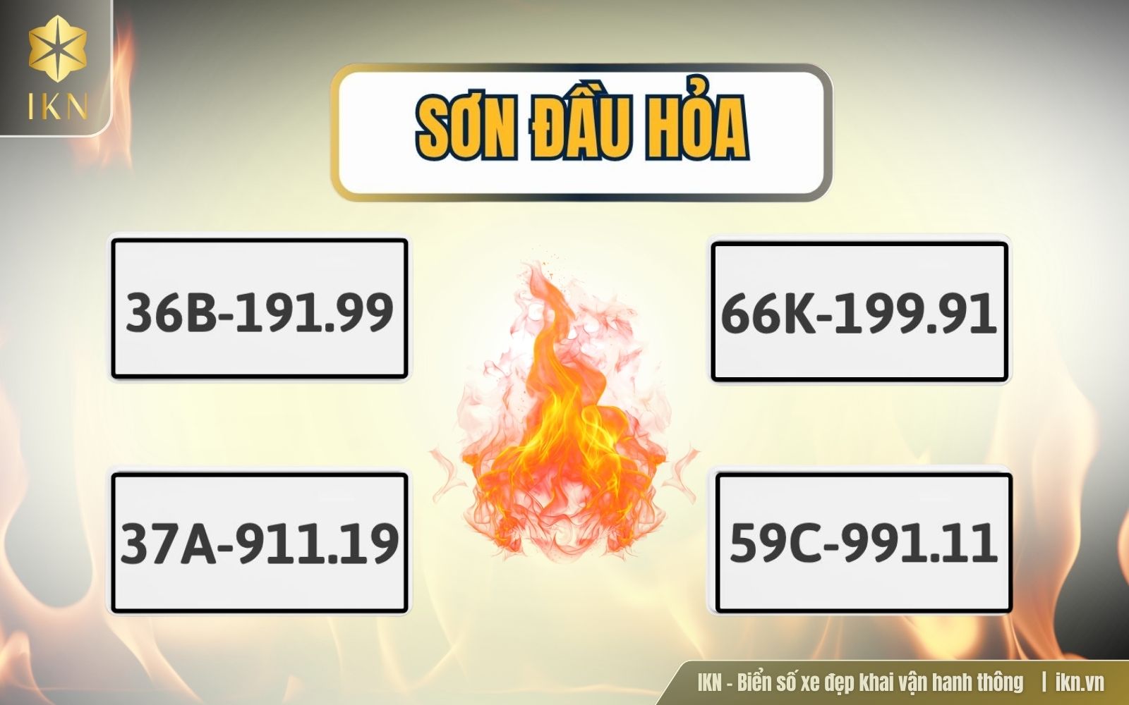 Biển số xe cho người mệnh Sơn Đầu Hỏa