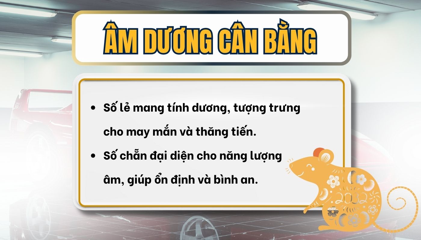 Chọn biển số cân bằng âm dương