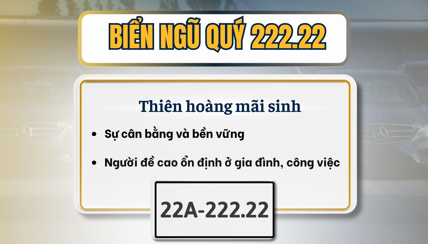 Biển ngũ quý 222.22 là gì?