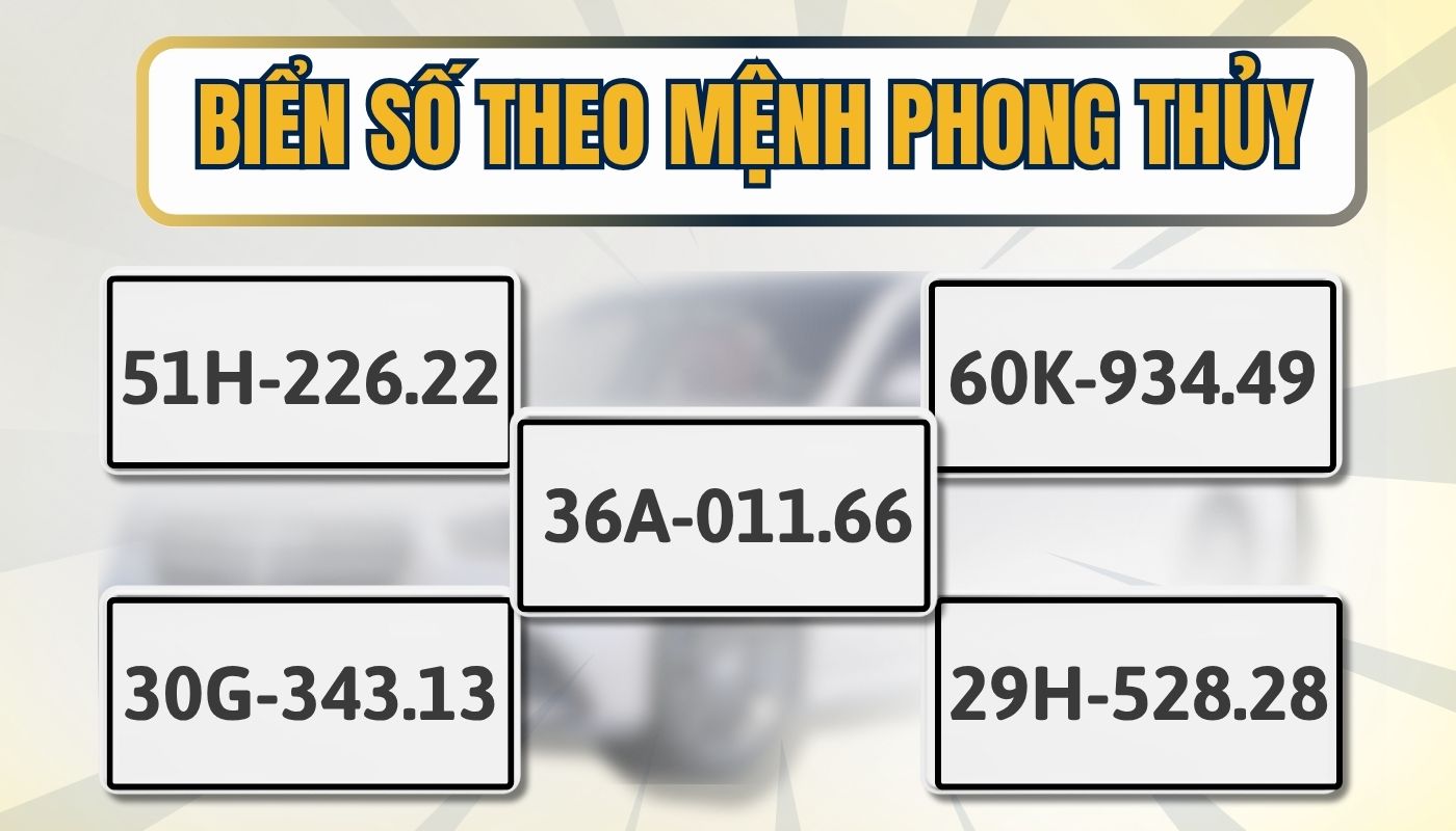 Biển số xe đẹp hợp mệnh