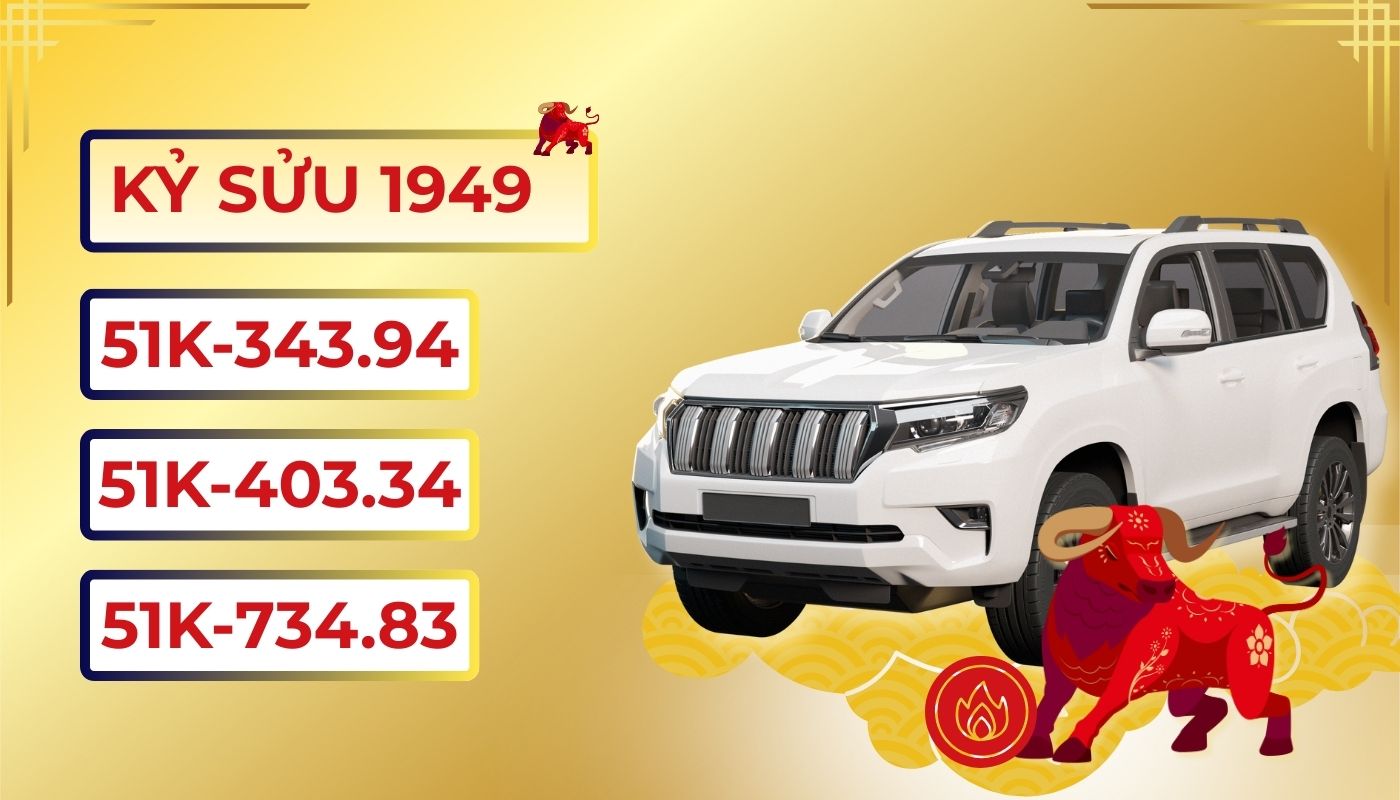 Biển số hợp tuổi Trâu - Kỷ Sửu