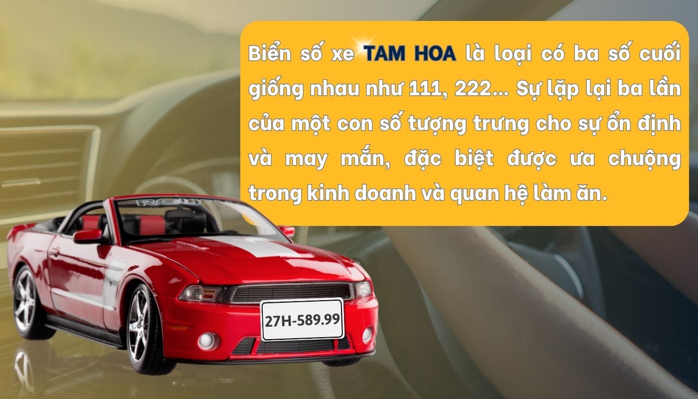 Biển số xe tam hoa là gì?