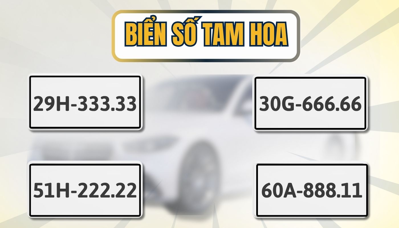 Biển tam hoa được nhiều người ưa chuộng