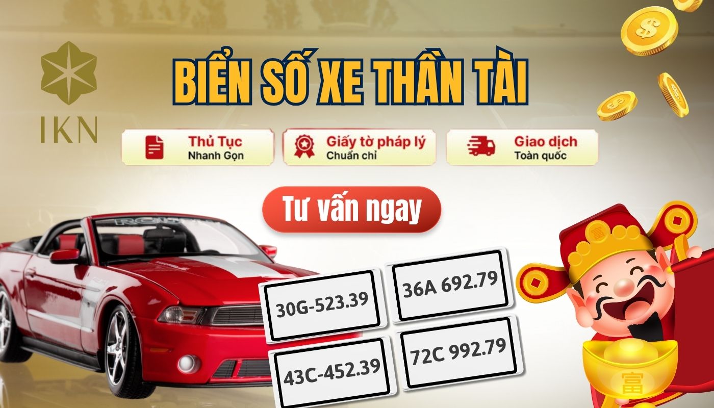 Mua biển số xe thần tài giá tốt tại IKN