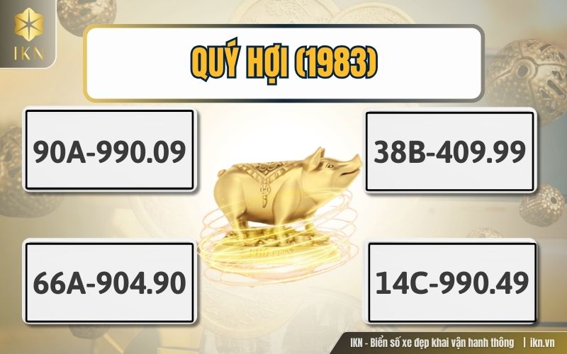 Biển số phong thủy dành cho người tuổi Quý Hợi Biển số phong thủy dành cho người tuổi Quý Hợi