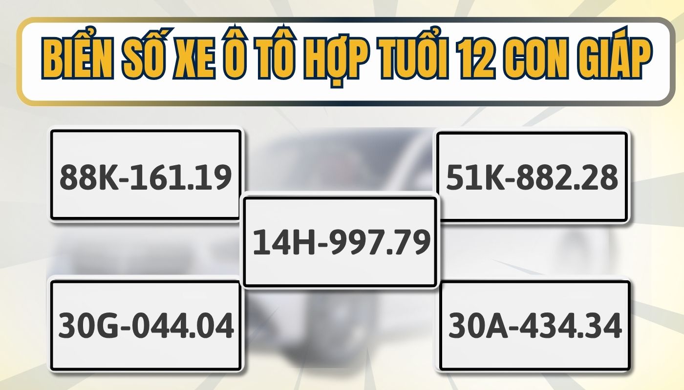 Biển số ô tô đẹp hợp tuổi
