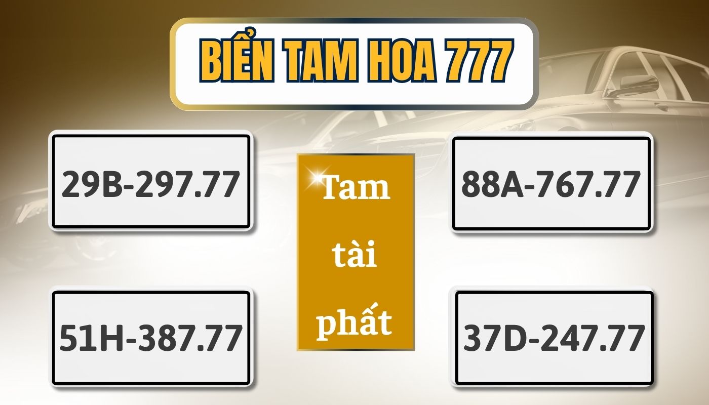 Biển tam hoa 777