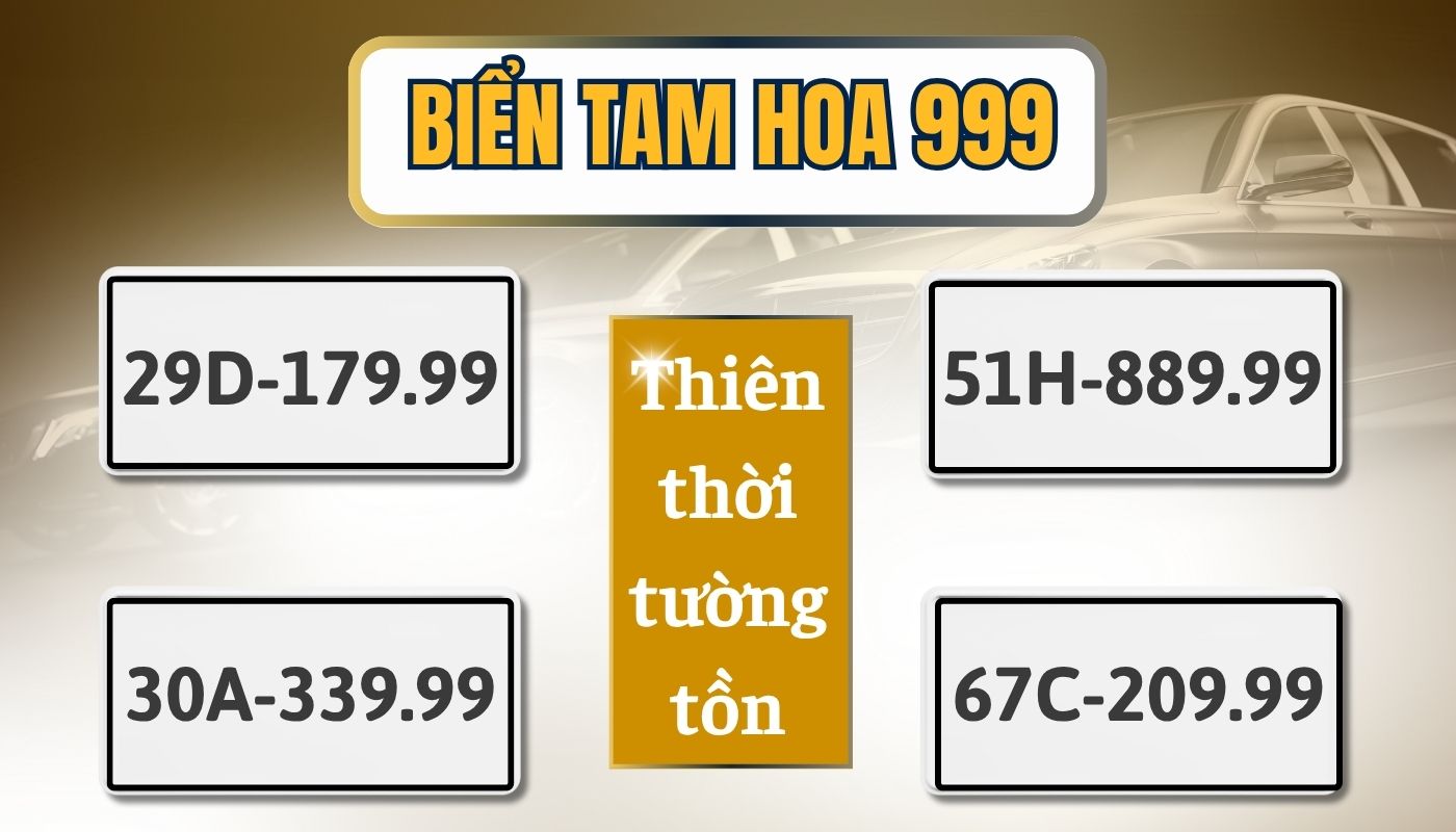 Ý nghĩa biển xe 999