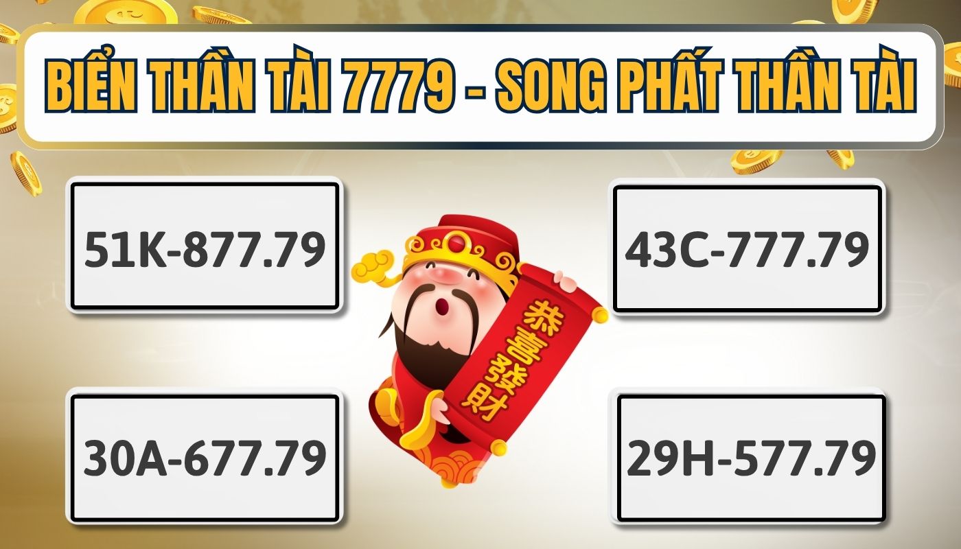 Biển 7779 - Song phất Thần Tài
