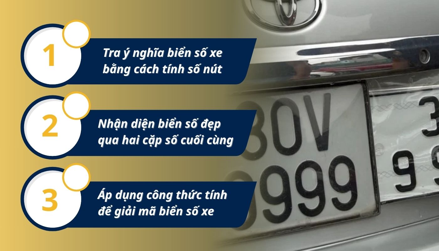 Cách nhận biết biển số xe hơi đẹp