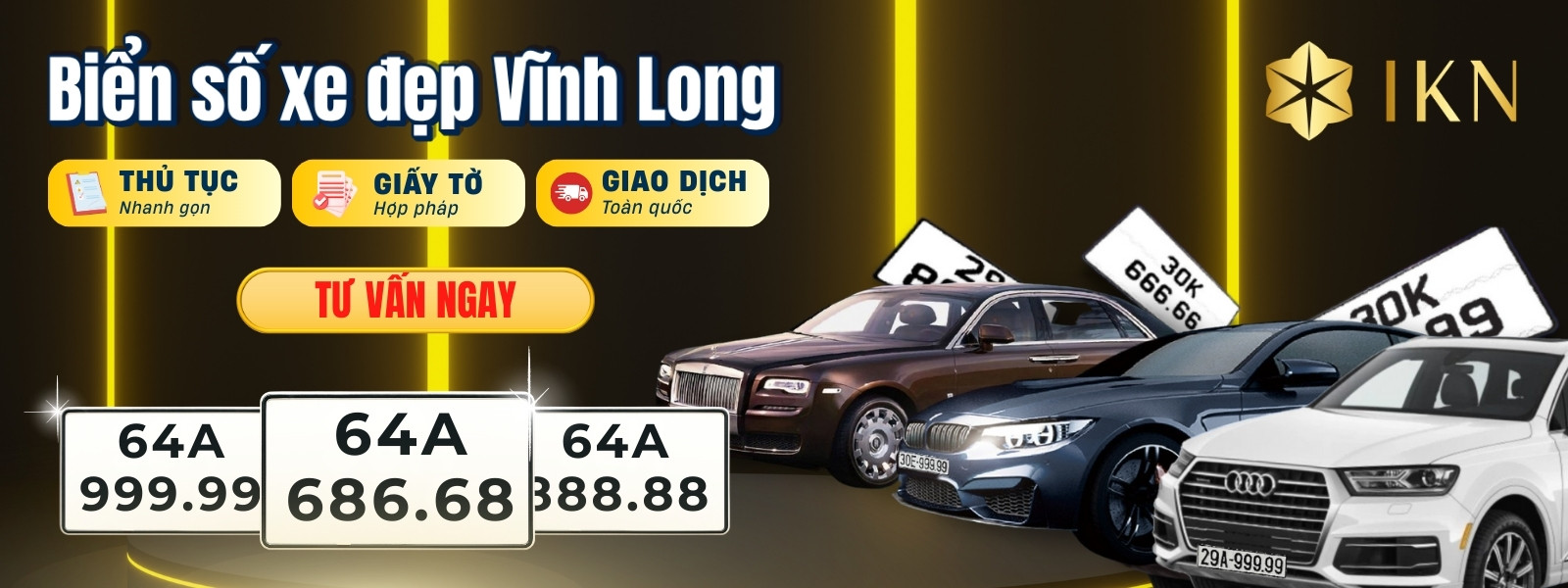 Kho biển số xe đẹp Vĩnh Long tại IKN