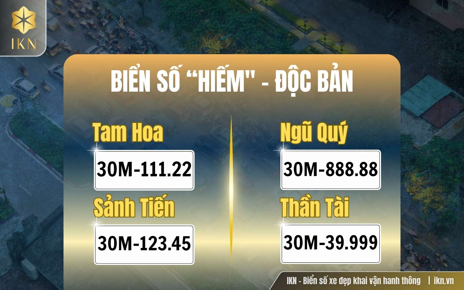 Chọn biển số đẹp Hà Nội độc bản