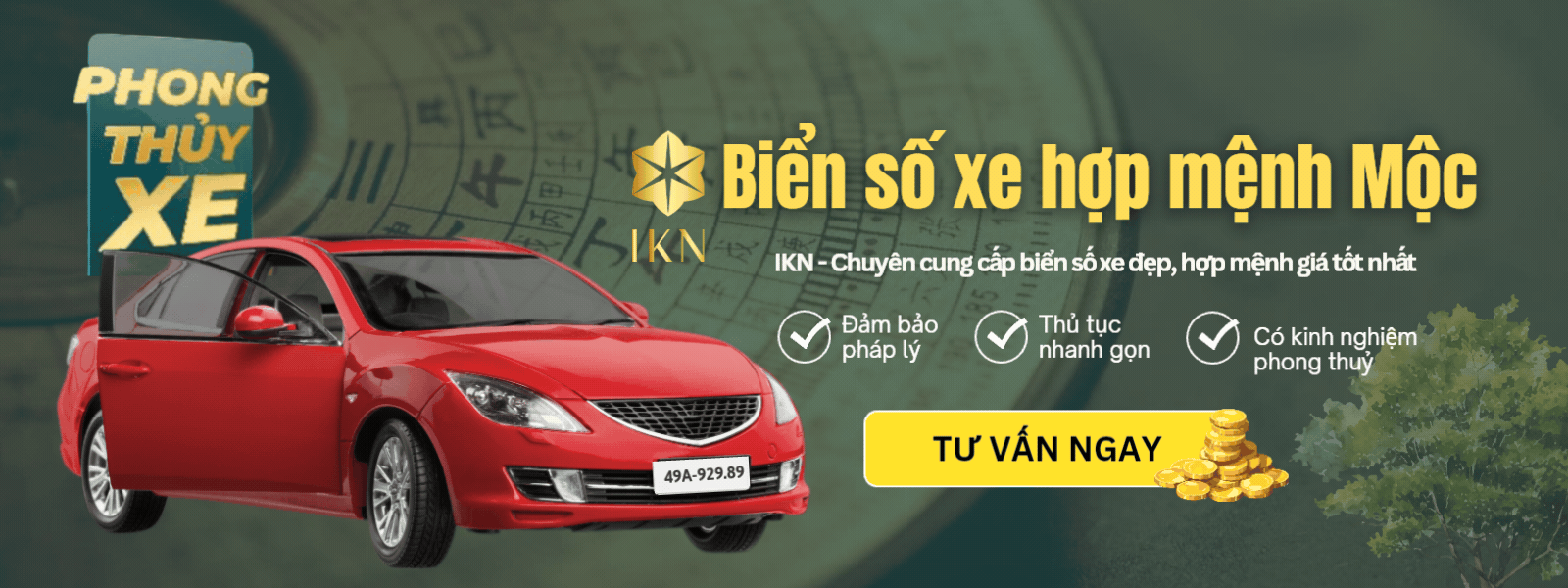 Banner biển số xe hợp mênh mộc