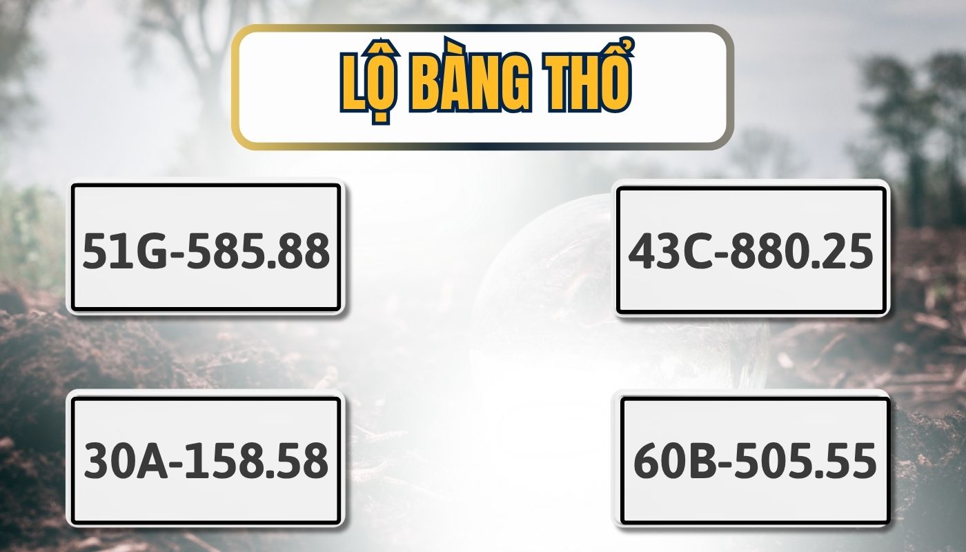 mệnh Lộ Bàng Thổ hợp với biển số xe nào?
