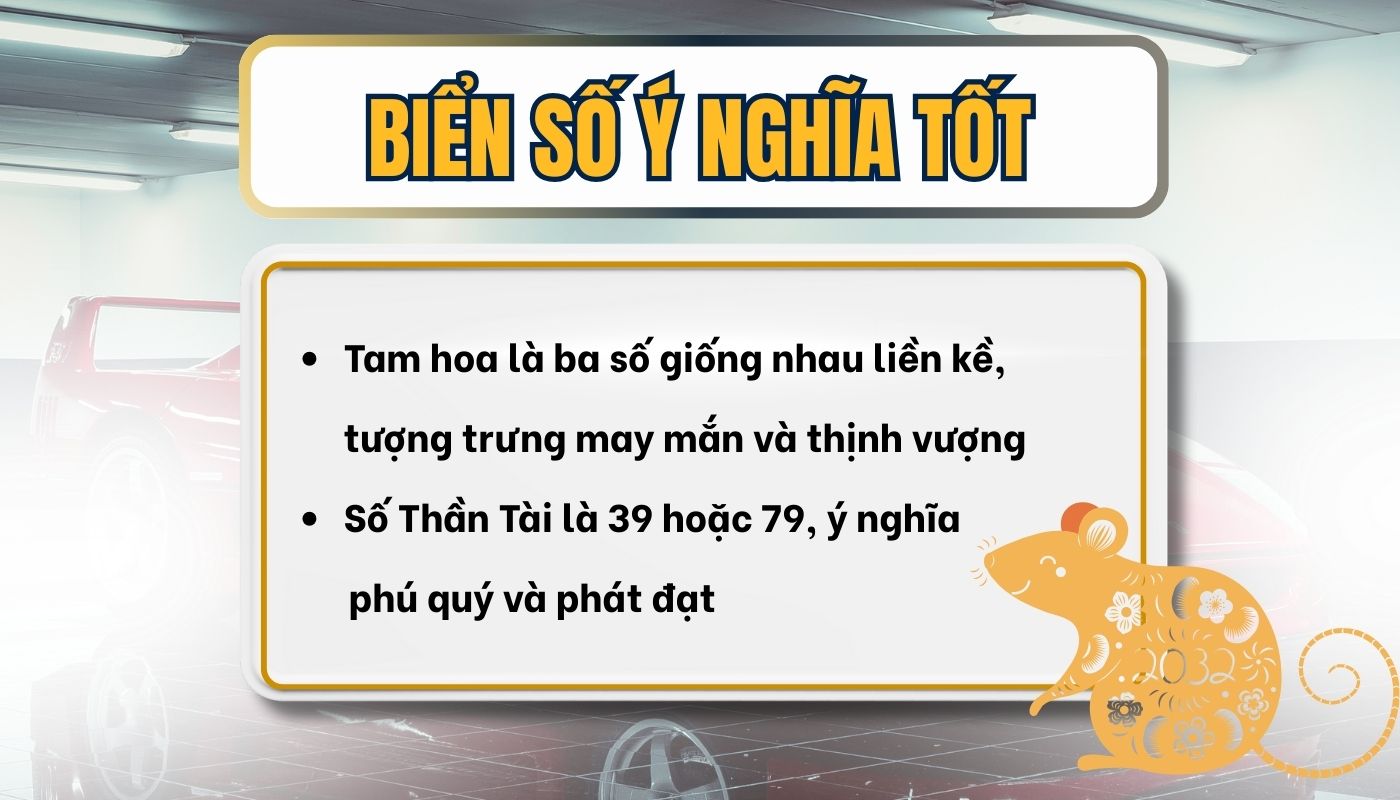Chọn biển số xe hợp tuổi chuột mang ý nghĩa tốt