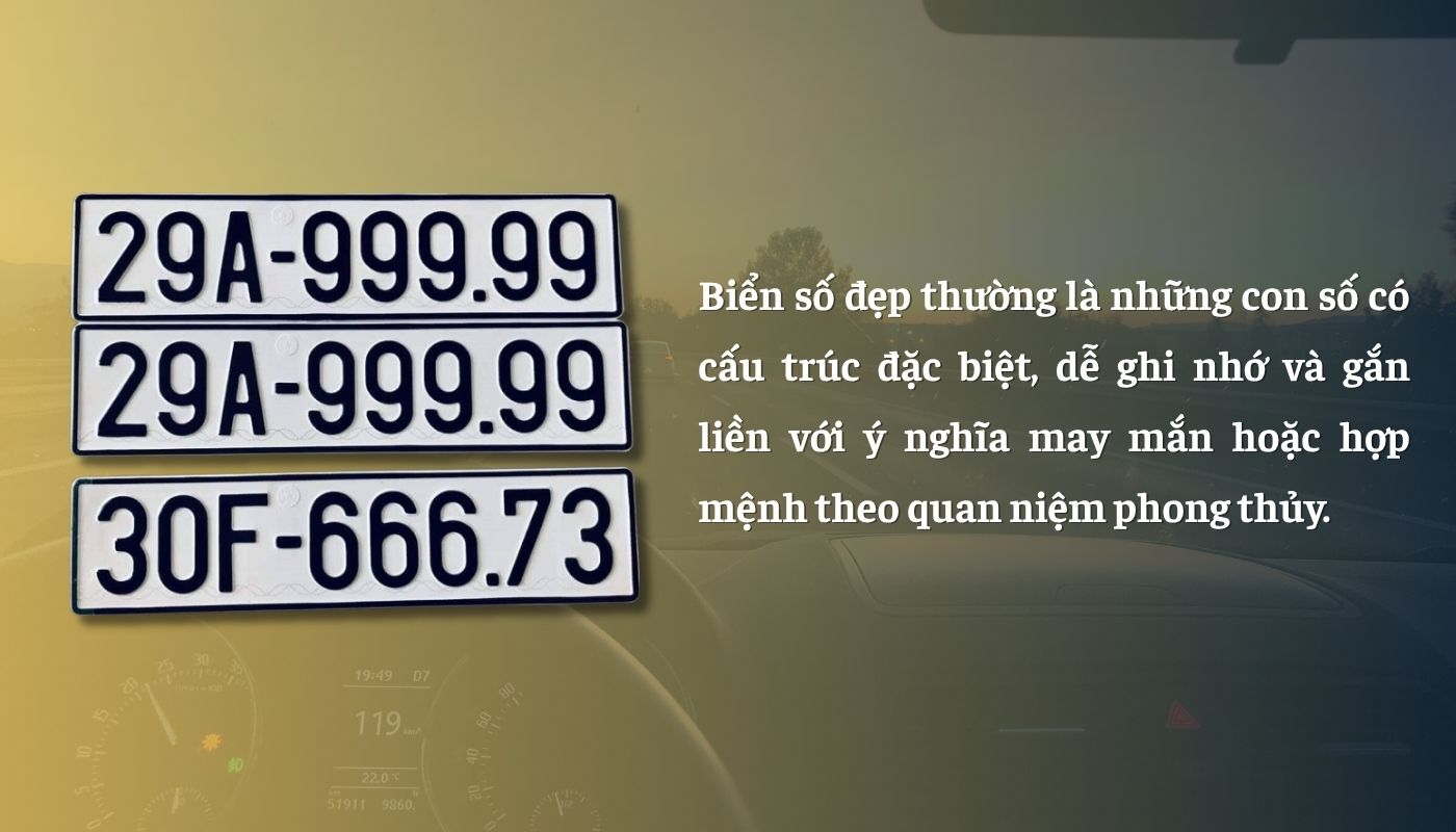 Như thế nào là biển số xe đẹp?