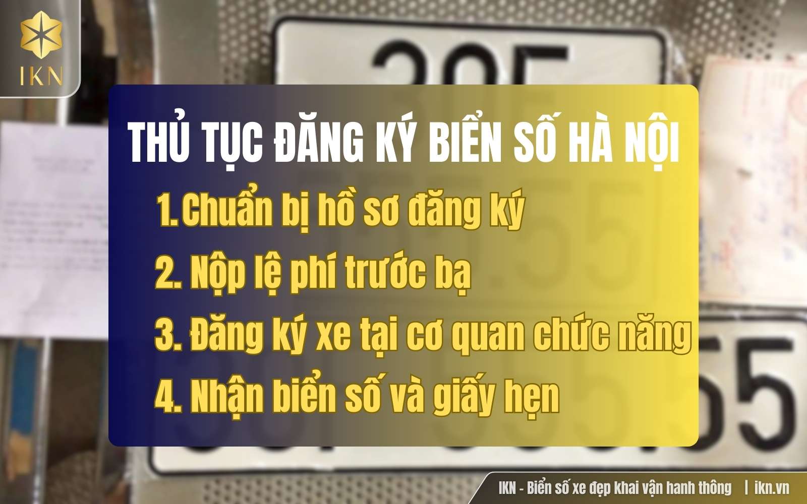 Thủ tục đăng ký biển số xe tại Hà Nội