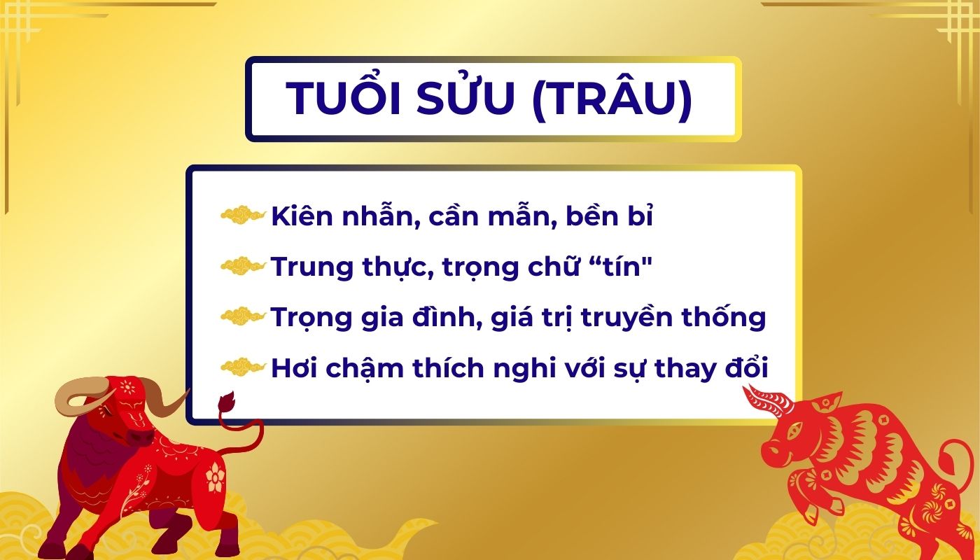Tính cách của người tuổi Sửu trong phong thuỷ