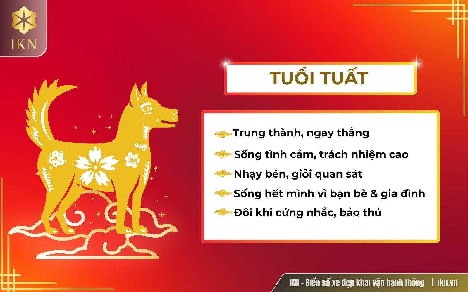 Tính cách đặc trưng của người tuổi Tuất