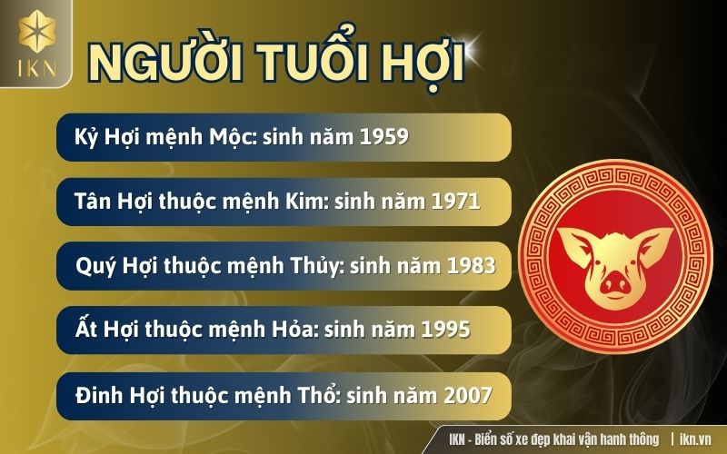 Tìm hiểu về năm sinh và bản mệnh của người tuổi Hợi Tìm hiểu về năm sinh và bản mệnh của người tuổi Hợi