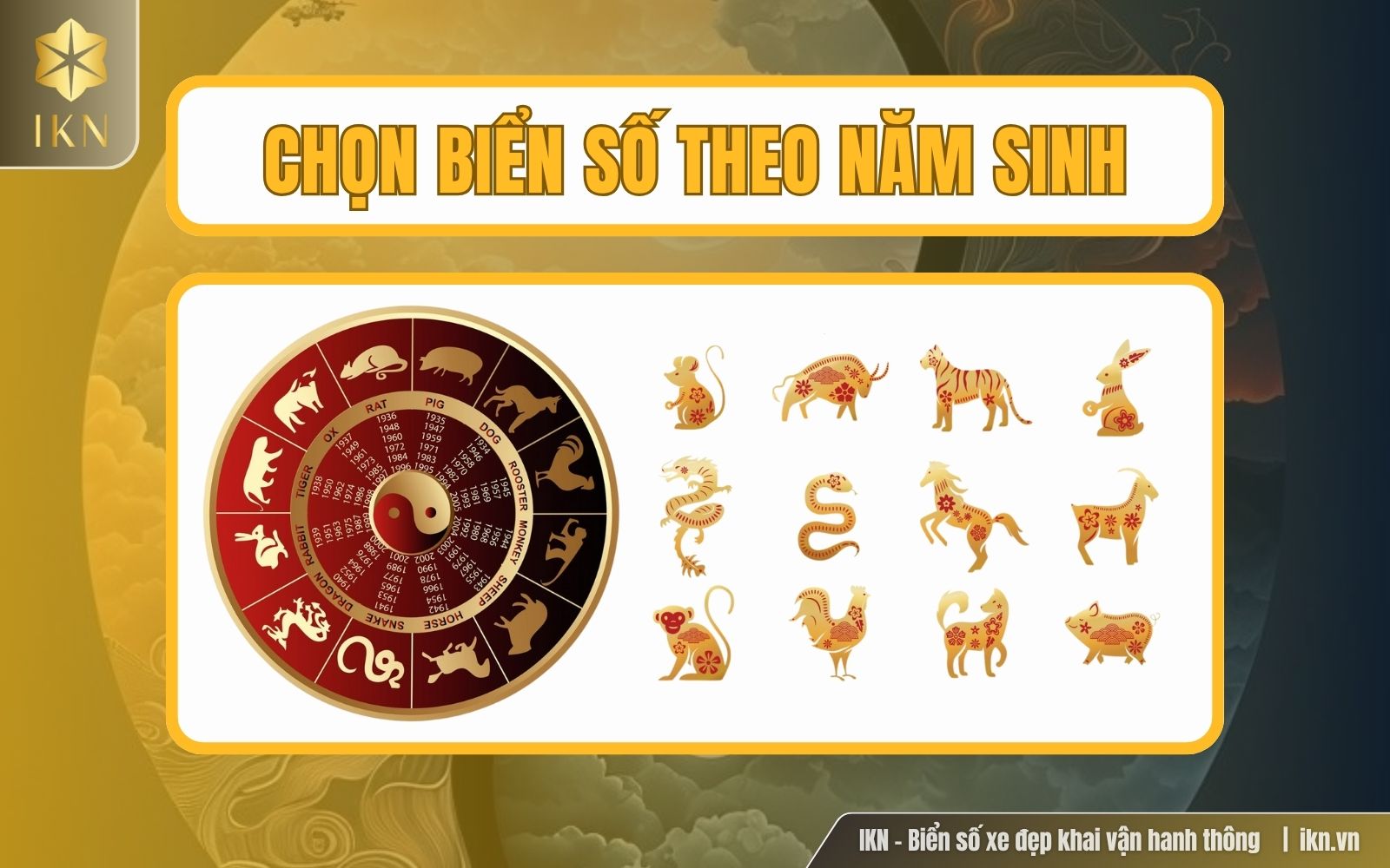 Chọn biển số xe ô tô theo năm sinh và Can Chi