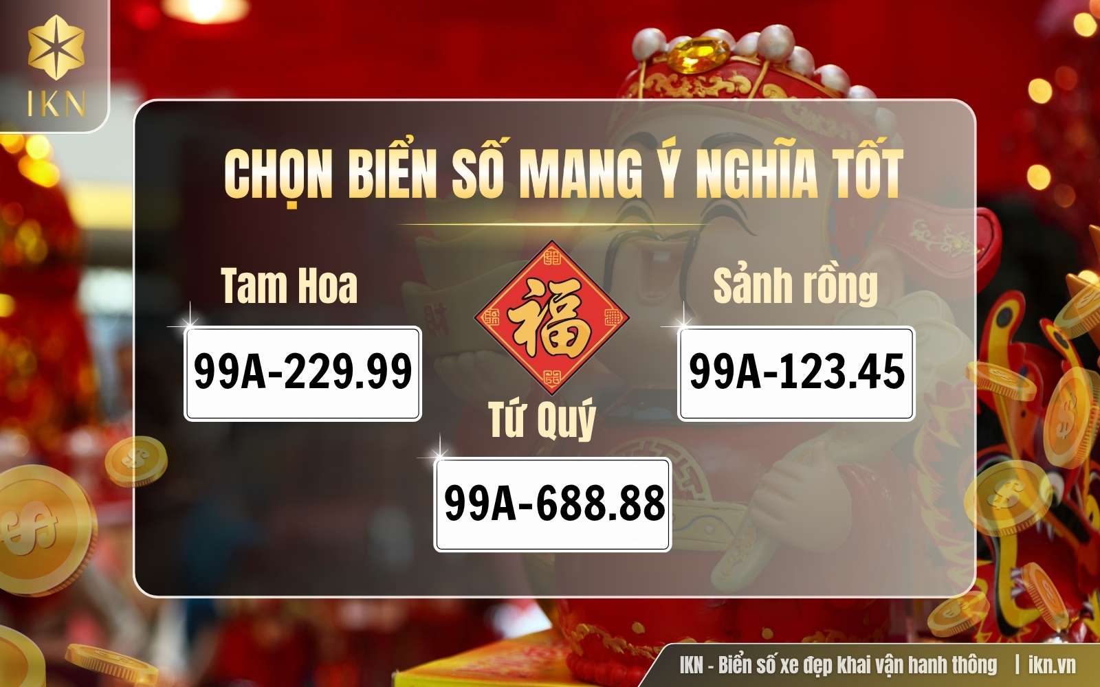 Gợi ý chọn biển đẹp theo các dãy số “độc hiếm”- Tam Hoa, Tứ Quý, Sảnh Rồng,...