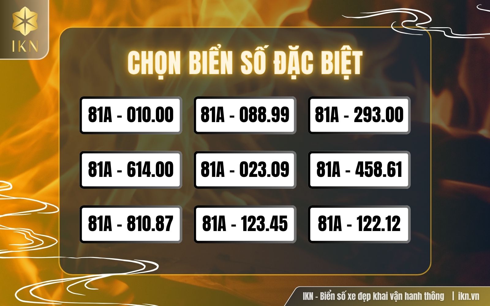 Chọn biển số xe hơi đẹp Gia Lai đặc biệt