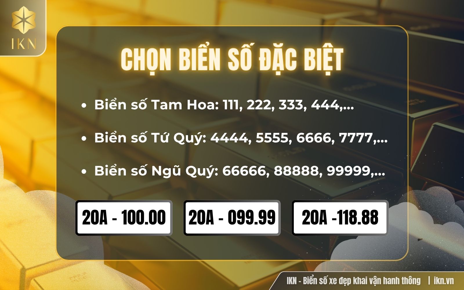 Chọn biển số ý nghĩa đặc biệt Chọn biển số ý nghĩa đặc biệt
