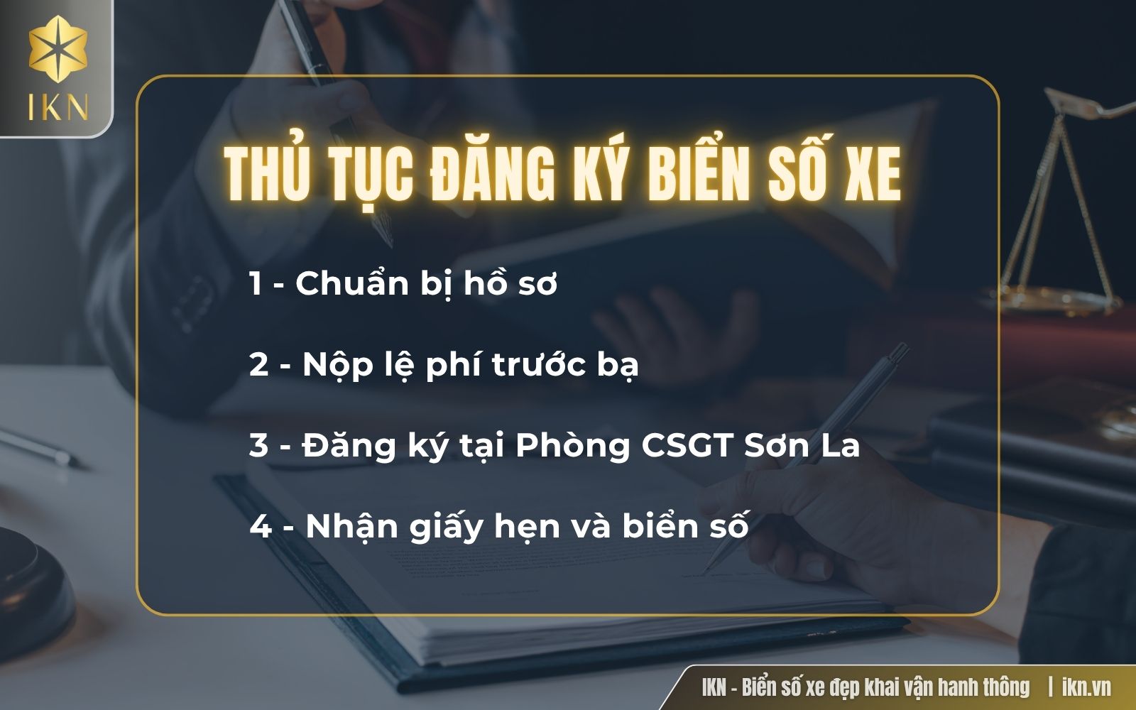 Thủ tục đăng ký biển số xe