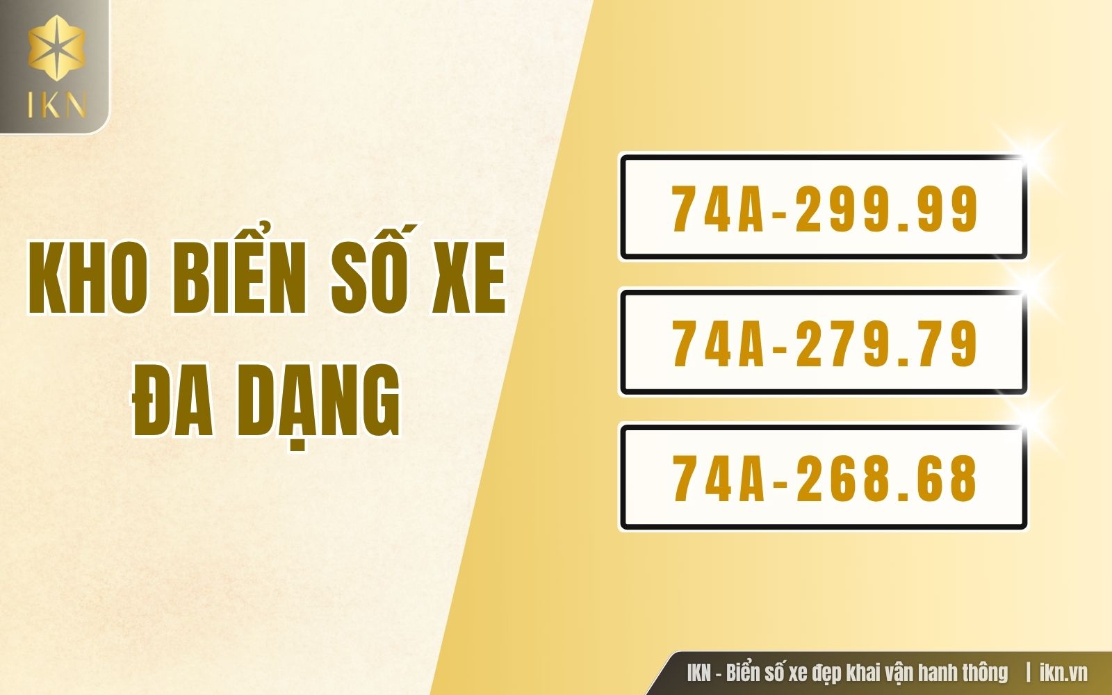 Đa dạng loại biển số, phù hợp mọi bản mệnh, sở thích cá nhân