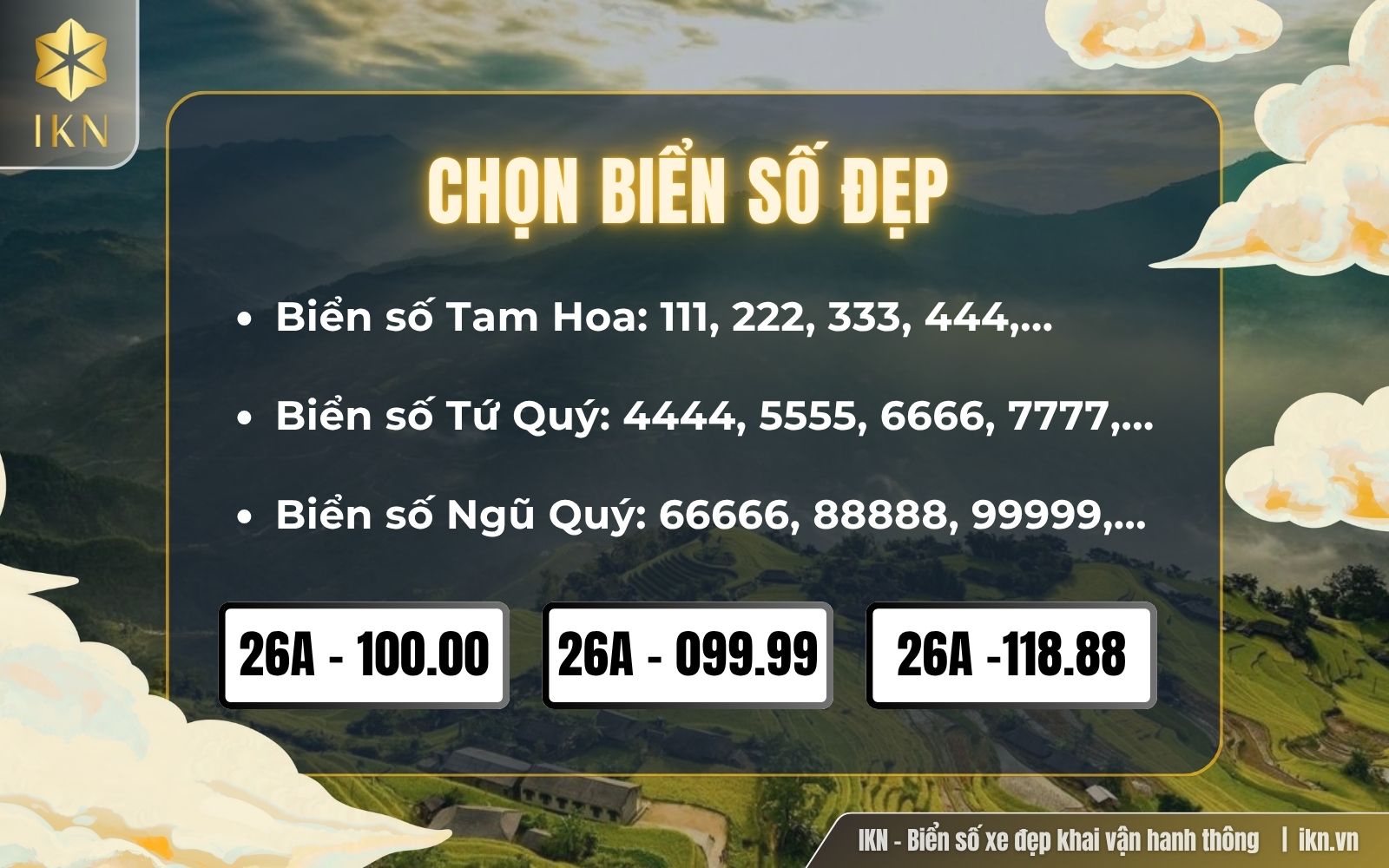 Biển số đẹp Sơn La đặc biệt