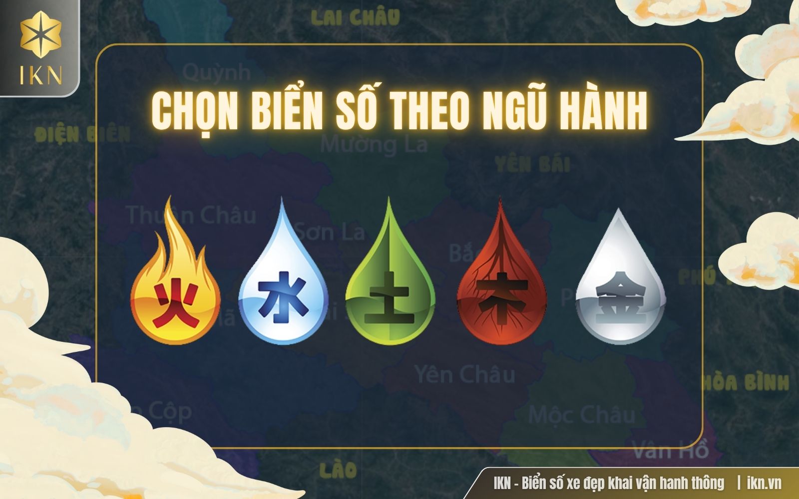 Lựa chọn biển số đẹp theo ngũ hành