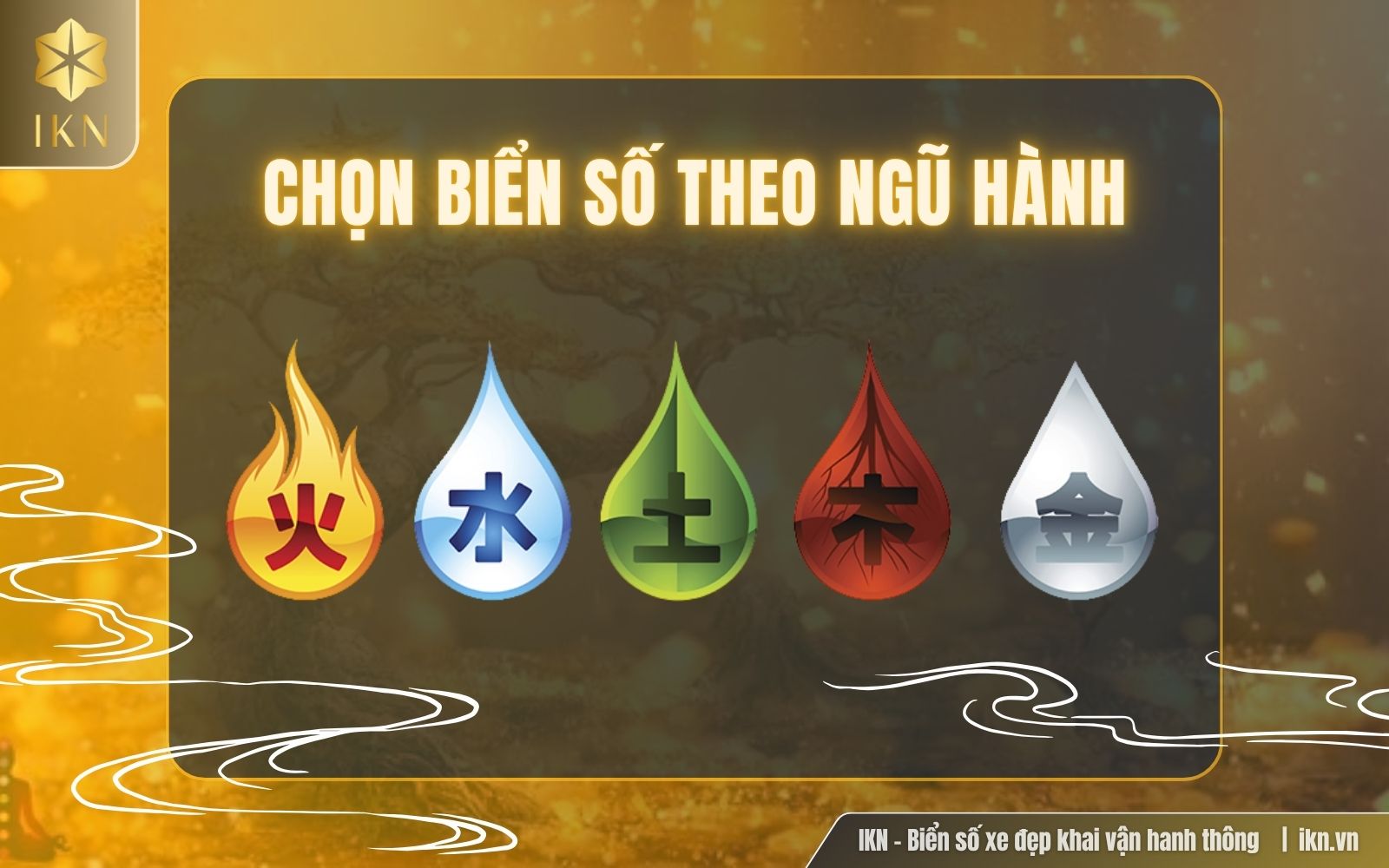 Chọn biển số phải cân bằng ngũ hành