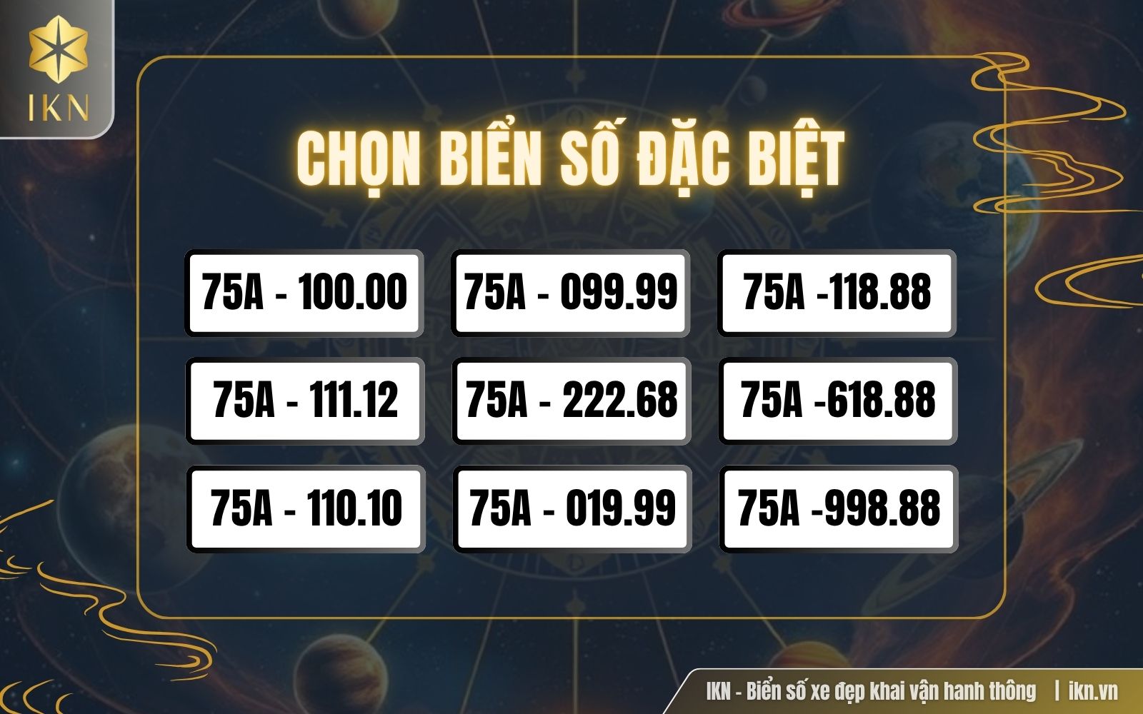 Chọn biến số đặc biệt