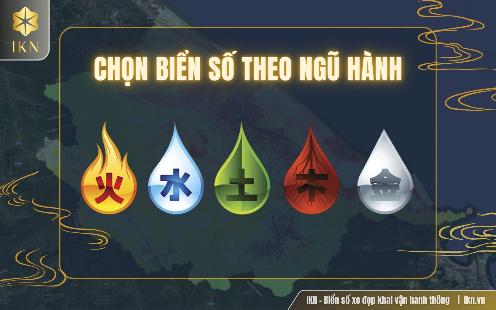 Biển số xe đẹp Huế theo ngũ hành