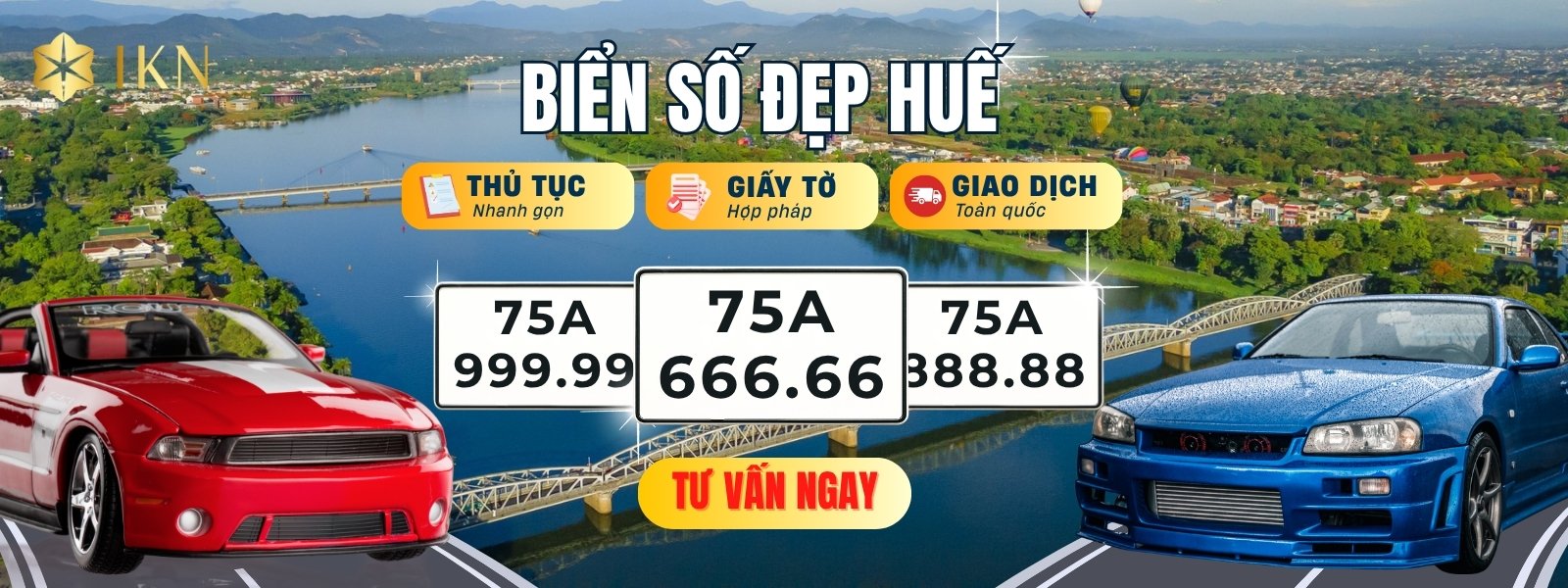 Kho biển số xe hơi đẹp Huế