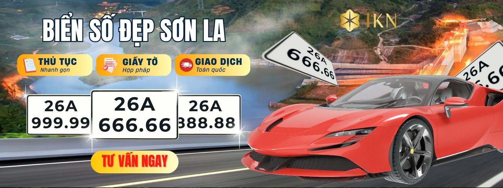 Kho biển số xe đẹp Sơn La tại IKN