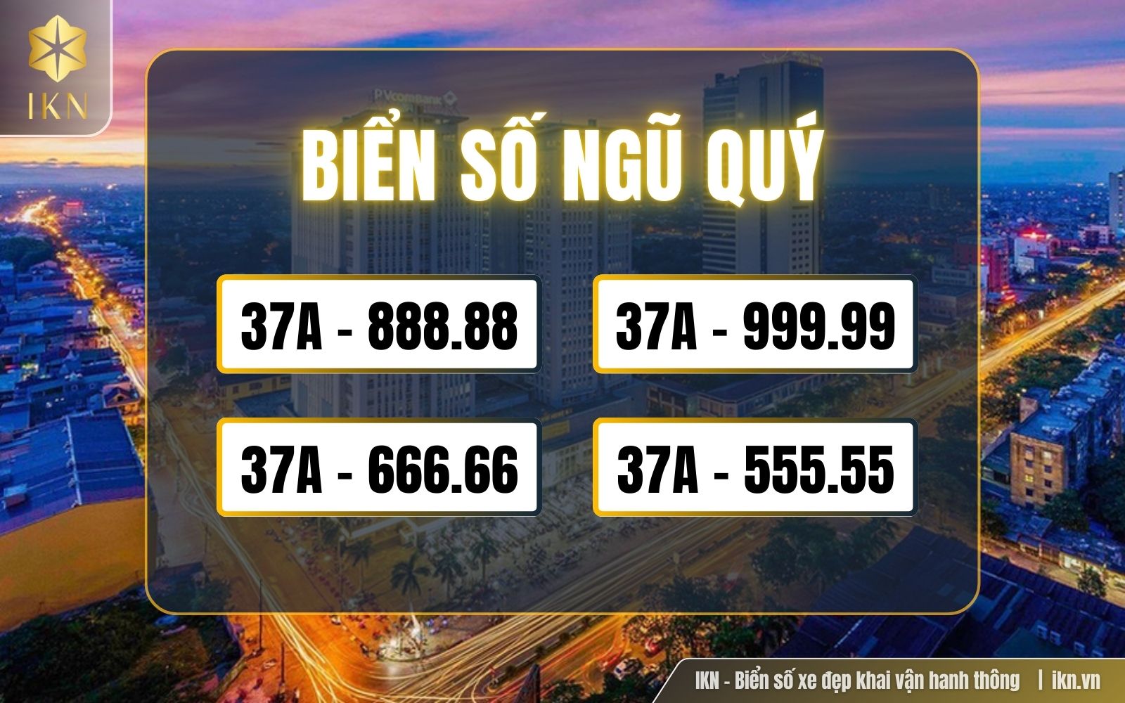 Chọn biển số đẹp Nghệ An Ngũ Quý