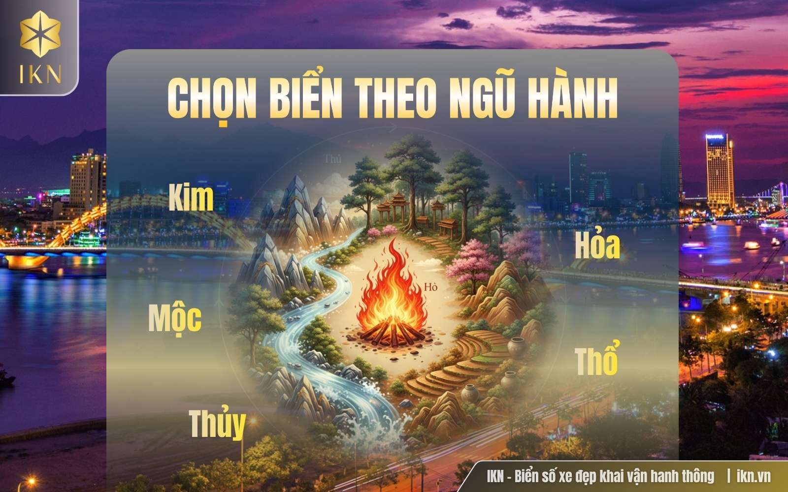 Chọn biển số Đà Nẵng theo ngũ hành, bản mệnh