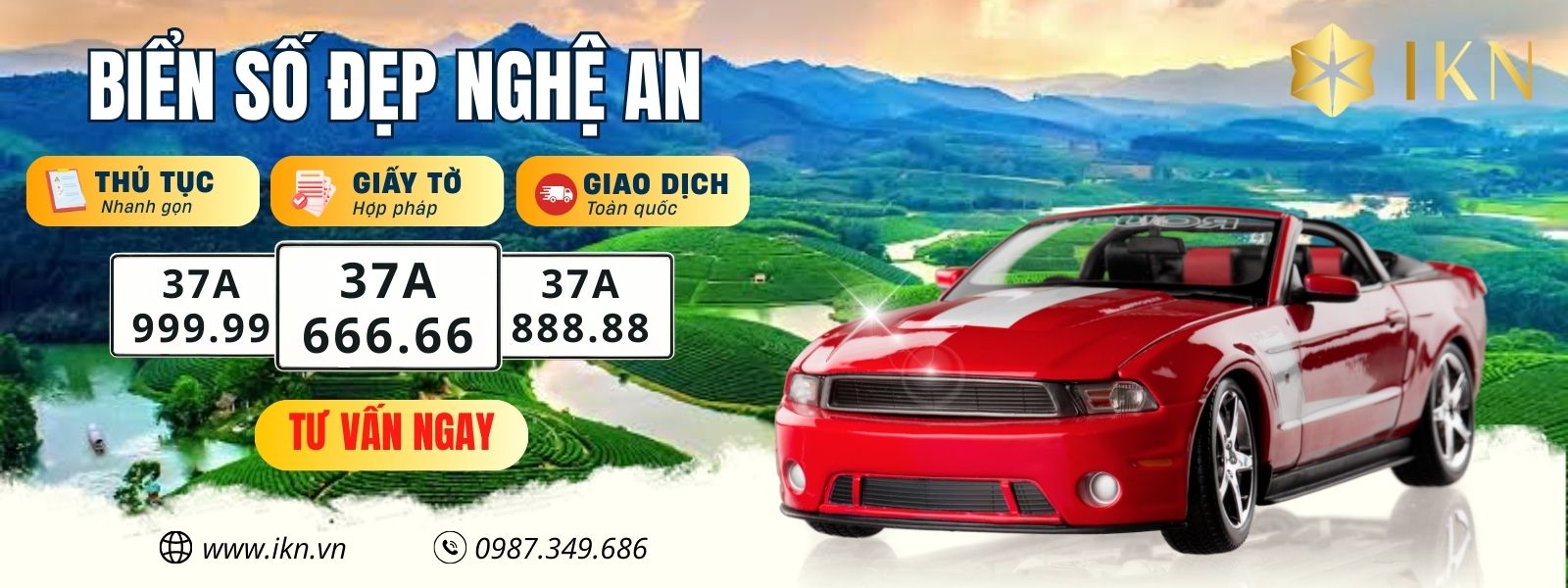 Kho biển số đẹp Nghệ An tại IKN