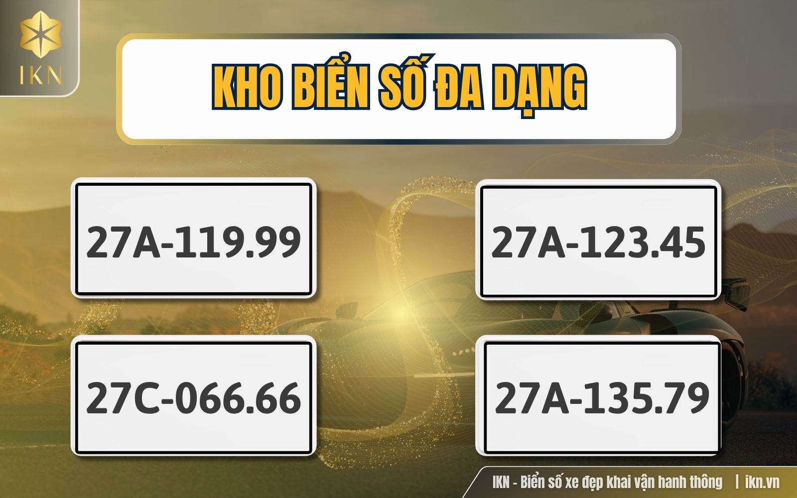 Đa dạng các loại biển, từ biển số thần tài đến các dãy số phong thủy khác