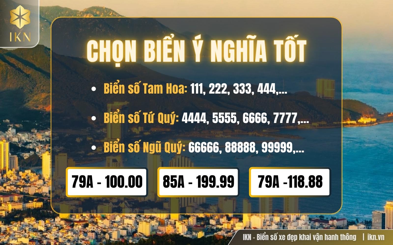 Chọn biển số đẹp Khánh Hòa cát lành