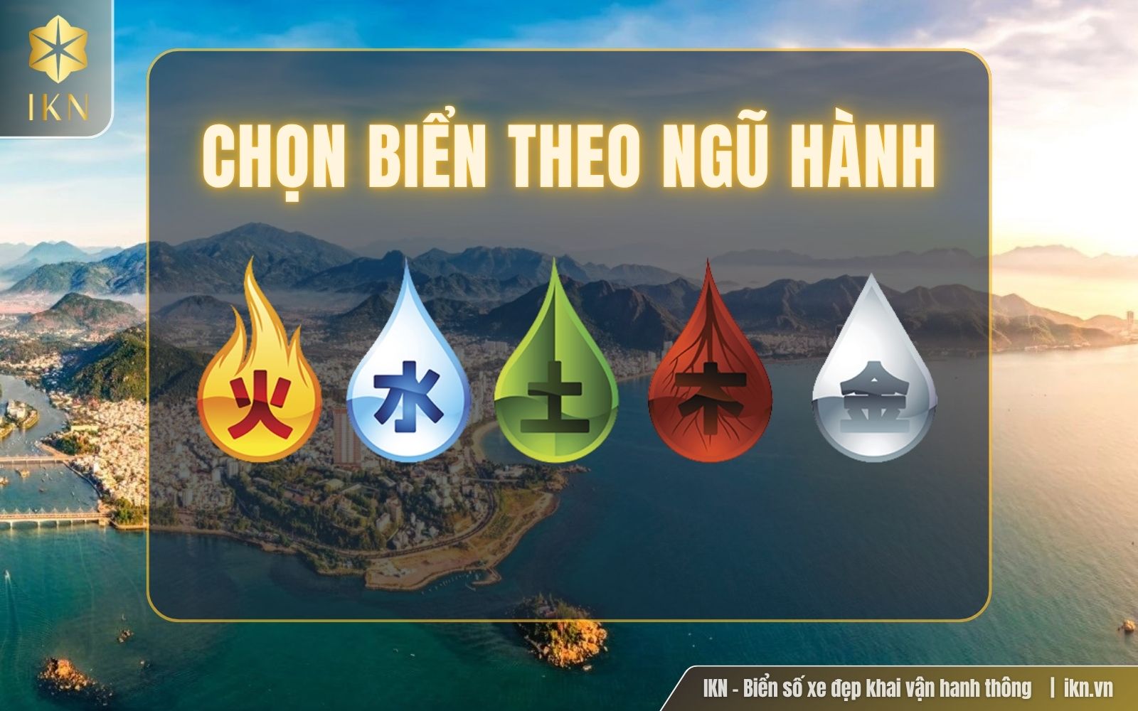 Chọn biển số đẹp Khánh Hòa theo ngũ hành