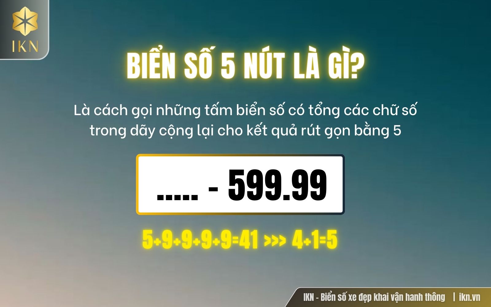Biển số 5 nút là gì