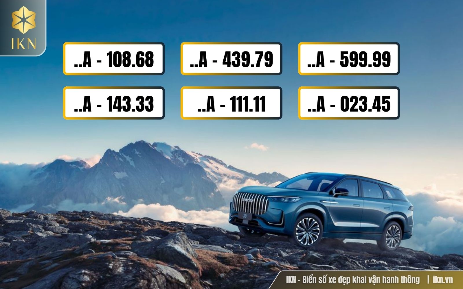 TOP biển số 5 nút