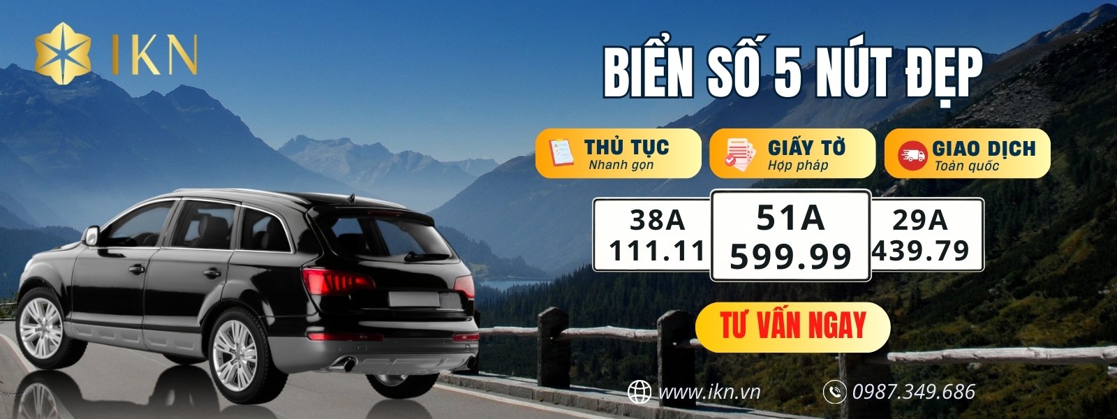 Chọn biển số xe tại IKN