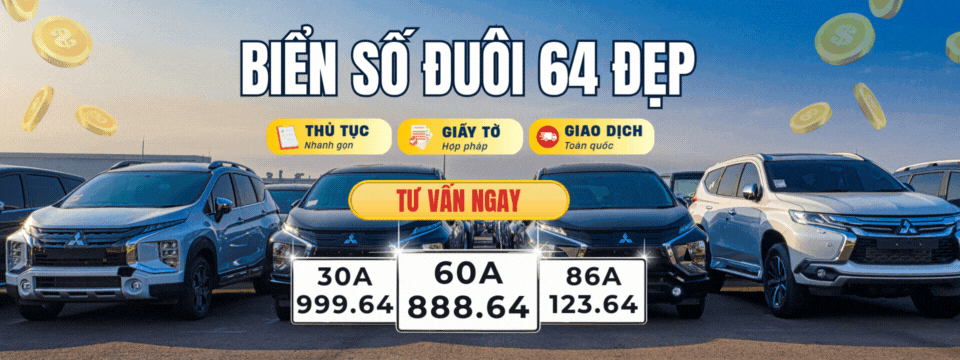 Mua biển số xe đuôi 64 đẹp tại IKN
