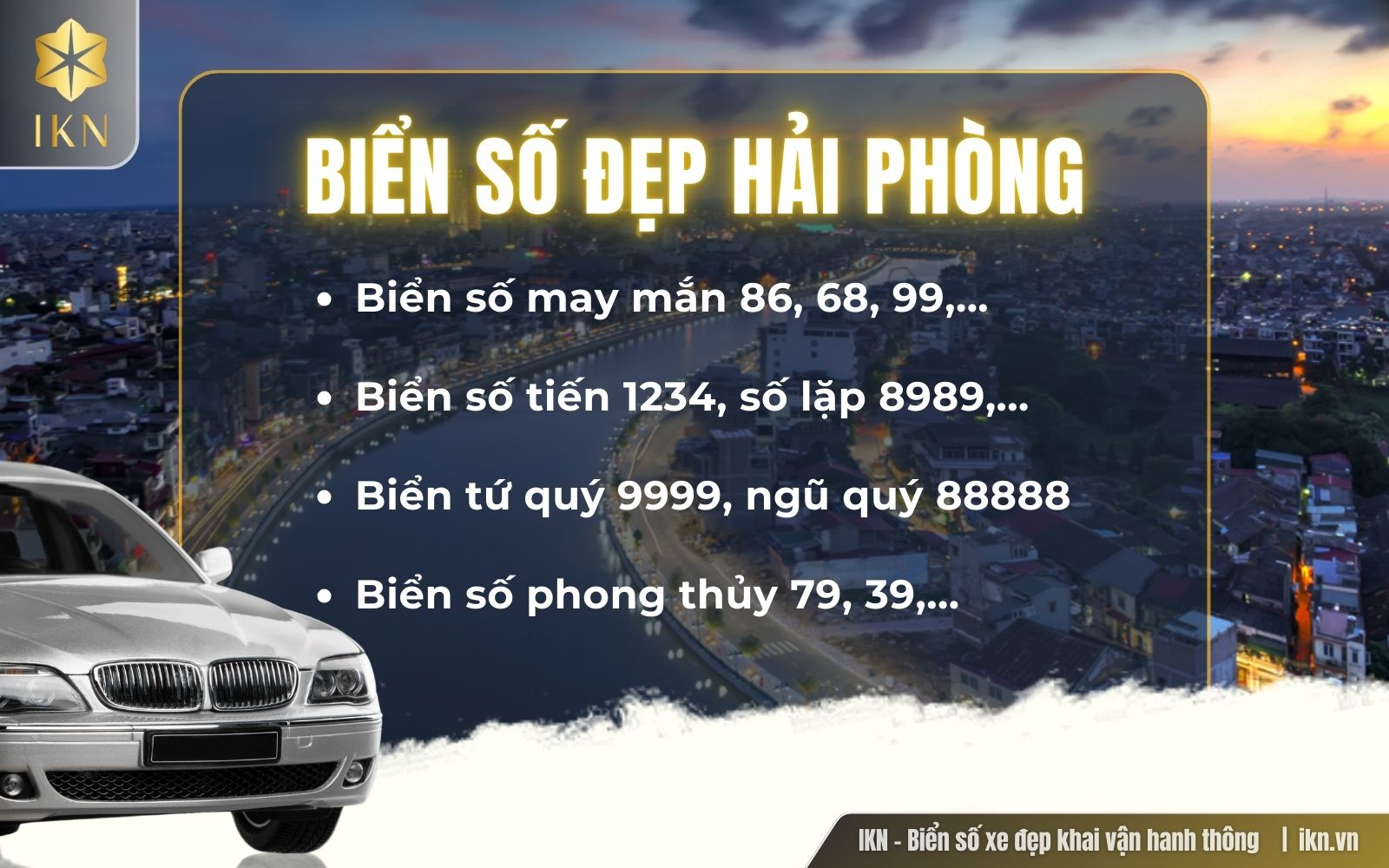 Tổng hợp các biển số xe hơi đẹp