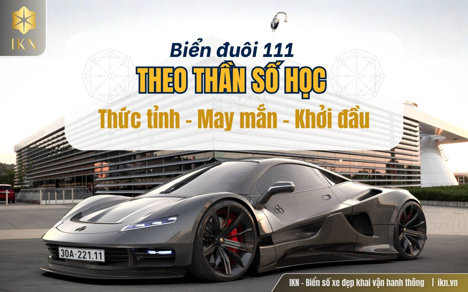 dịch biển số xe 111 theo thần số học