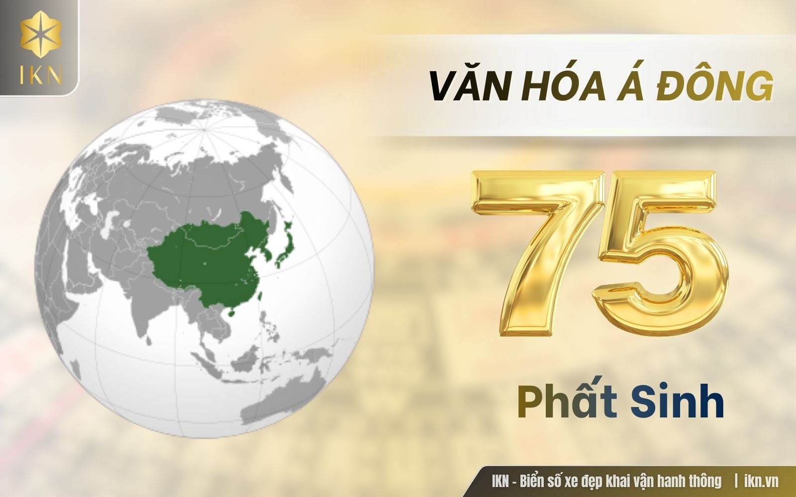 ý nghĩa biển số xe 75 theo Á Đông